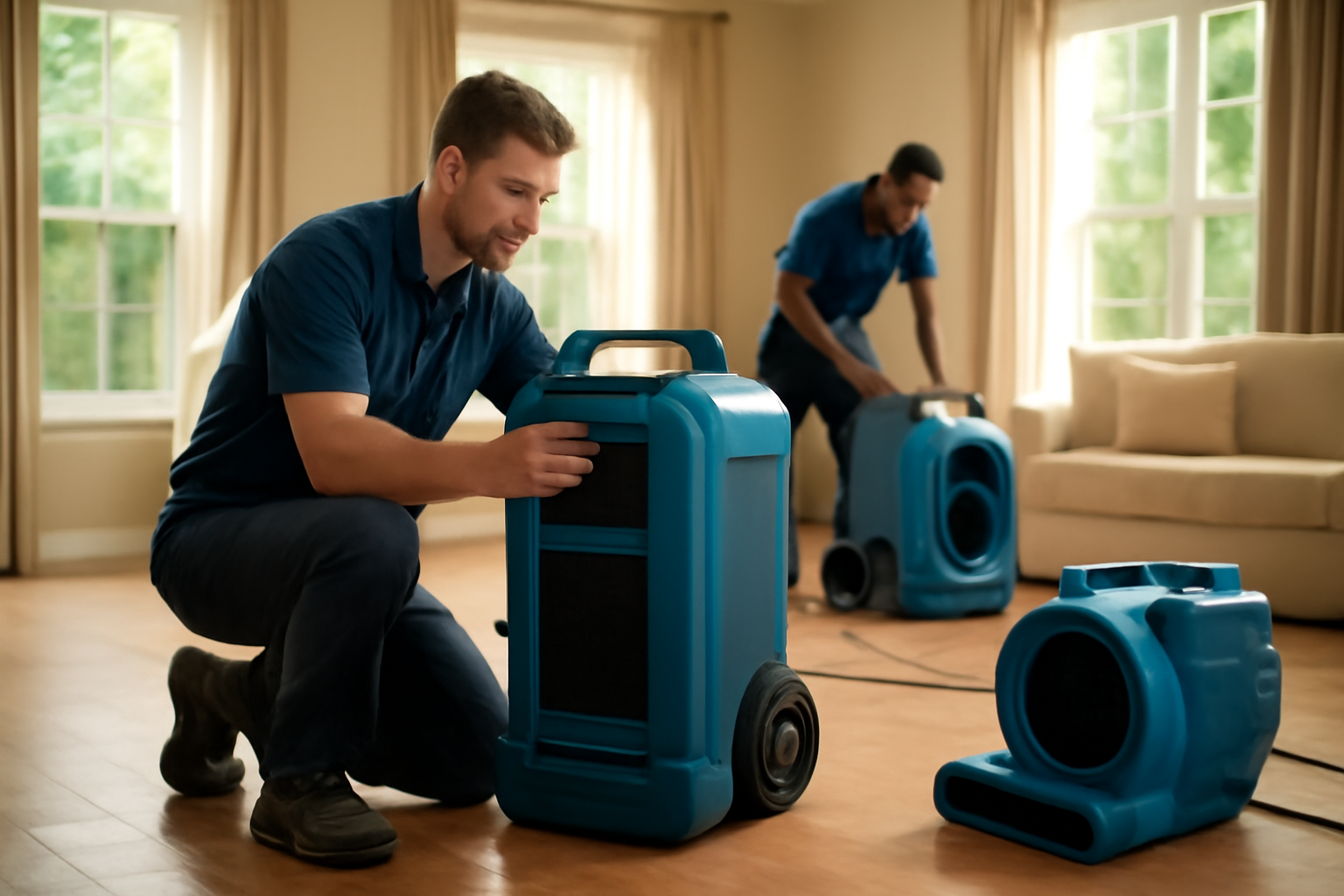 Water damage restoration service